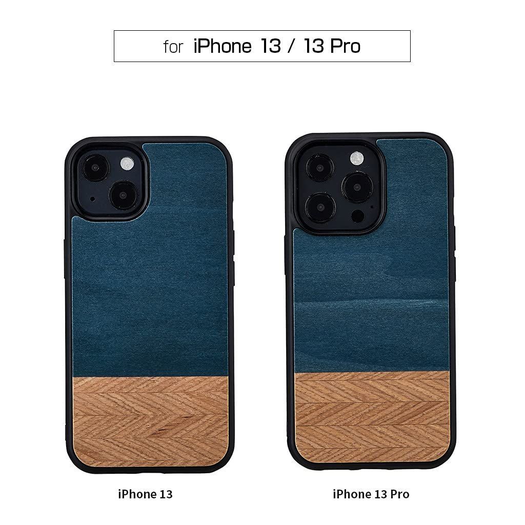 人気商品】Man&Wood iPhone 13 Pro ケース 天然木 [ 木製 ウッド 自然