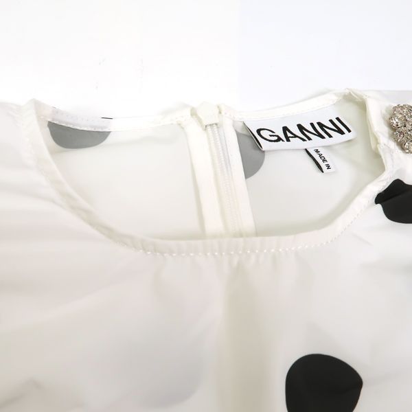 GANNI ポルカドットブラウス