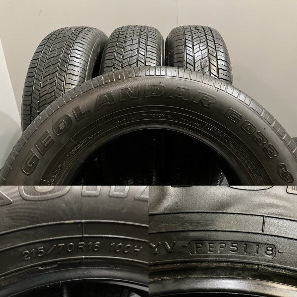 YOKOHAMA GEOLANDAR G033 215/70R16 16インチ 夏タイヤ 4本 2018年製 
