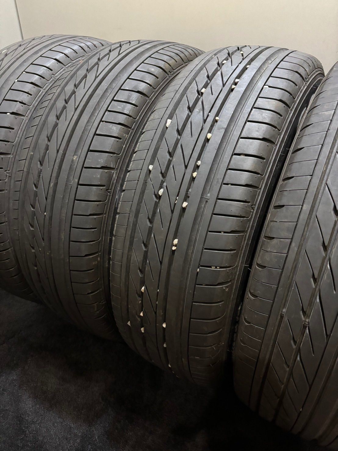215|60R17C 109|107R GOODYEAR|EAGLE 1 NASCAR 23年製 夏タイヤ サマータイヤ 4本 ハイエース ホワイトレター 南6-J478