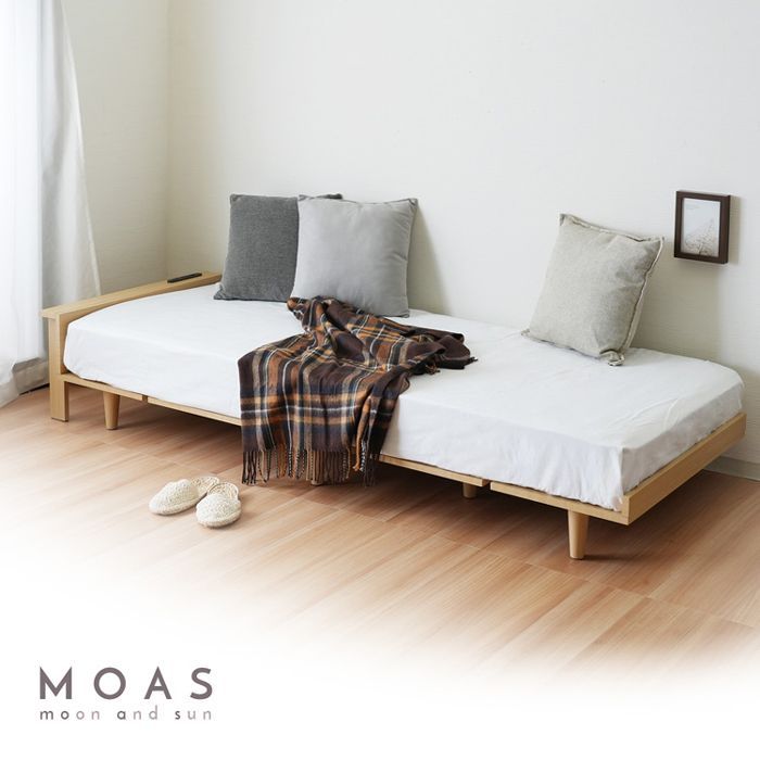 SSS スモールセミシングルベッド 北欧風ローベッド MOAS コンパクト jx44651na 沖縄離島配送不可 NEXPOTALLINN_EU
