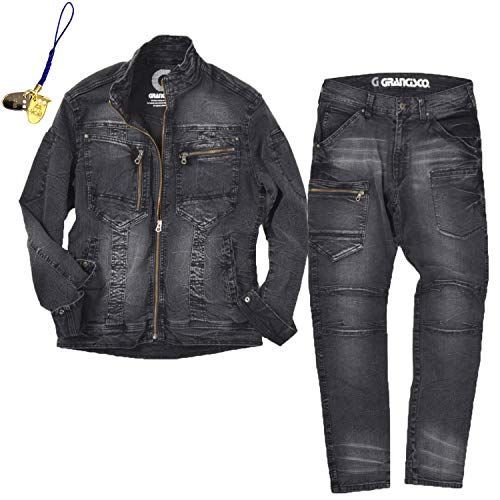 BSブラックスペシャル_L [武蔵野ユニフォーム] 上下セット 作業服