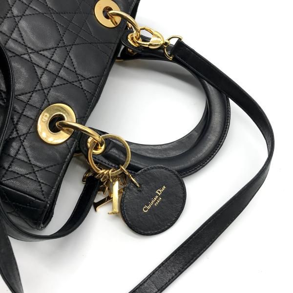 Christian Dior レディ ディオール 2WAY カナージュ ハンド バッグ
