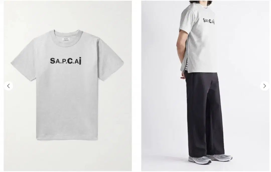 A.P.C.(アーペーセー) SACAI(サカイ) コラボ ロゴ プリント