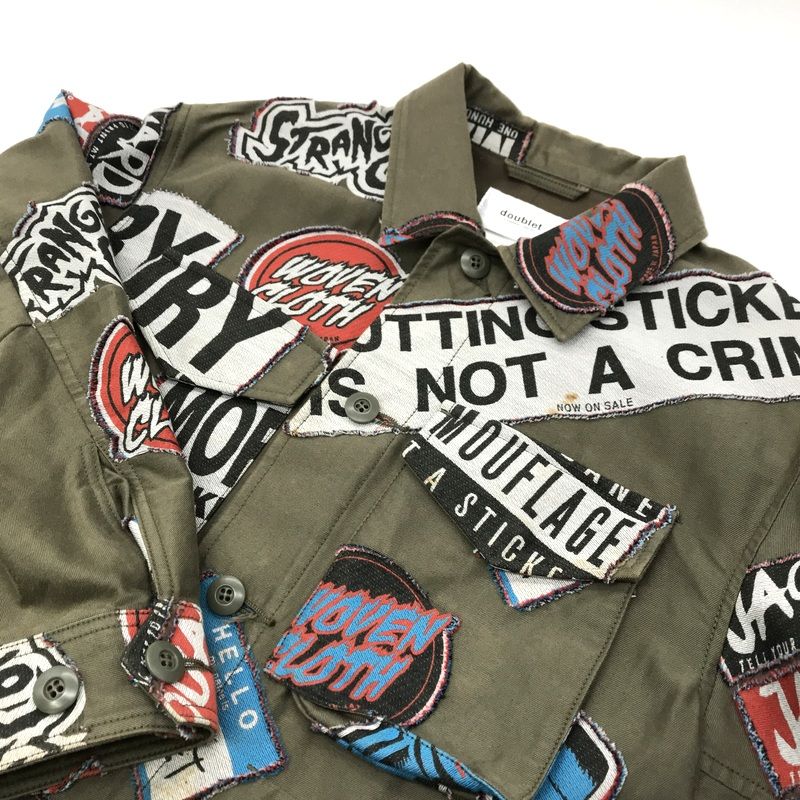 doublet 16aw ステッカージャケット doublet ステッカージャケット Stickers Jacquard Field Jacket