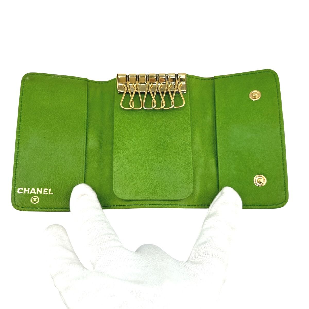 シャネル 6本用キーケース キーケース アイコンライン キーケース