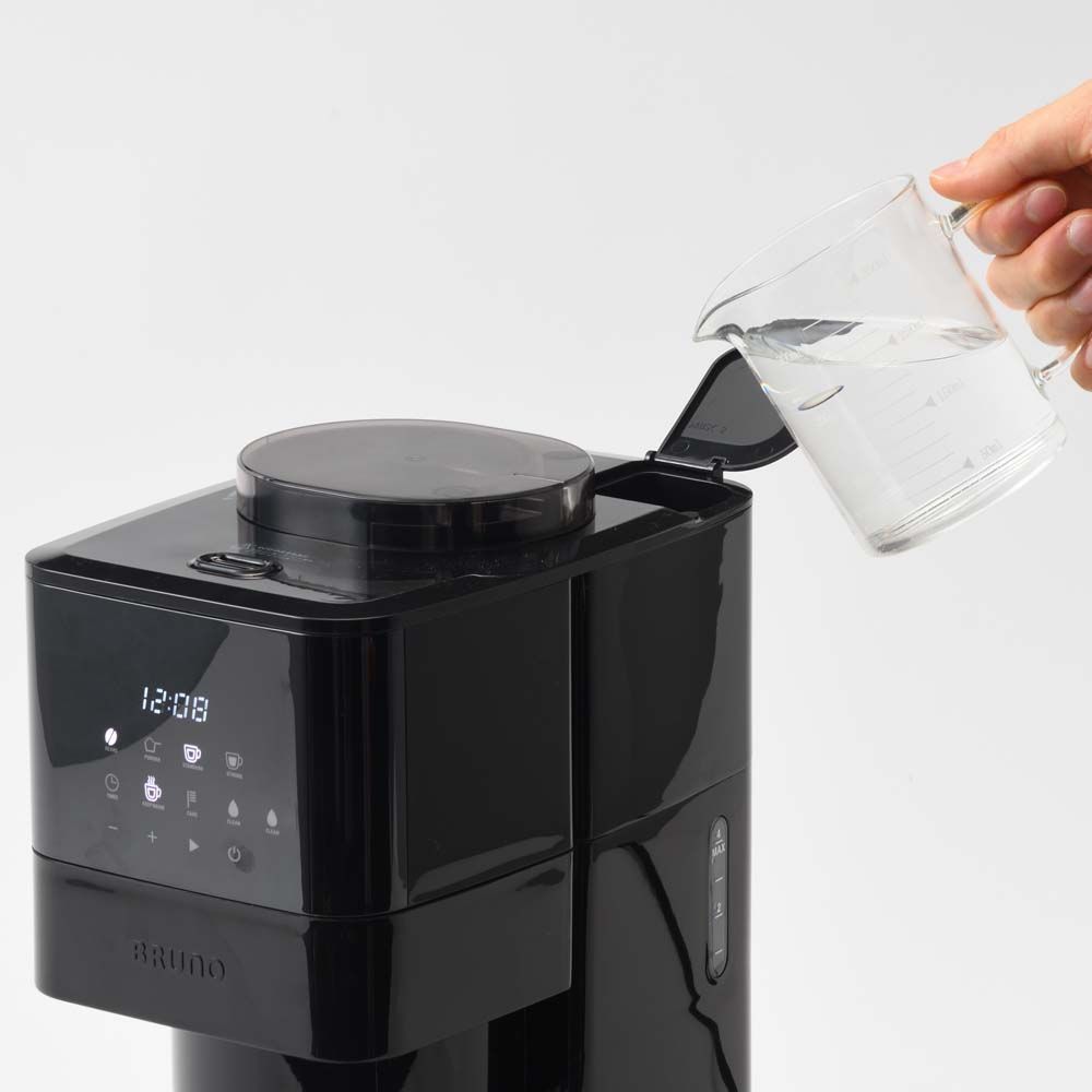 BRUNO ブルーノ コーン式 ミル付き全自動 コーヒーメーカー グレージュ