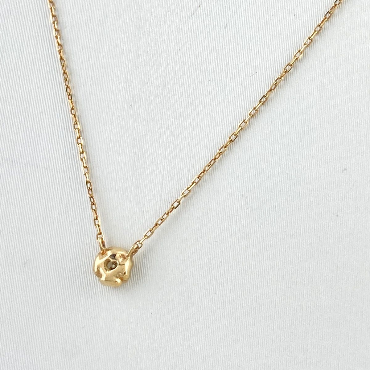 AHKAH】アーカーK18 イエローゴールドダイヤティアネックレス