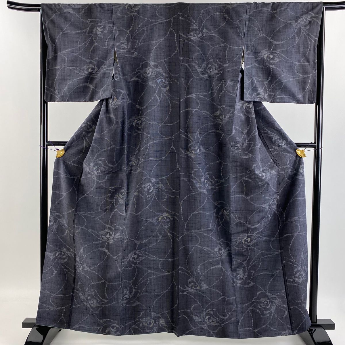 結城紬 美品 逸品 身丈155cm 裄丈63.5cm 正絹