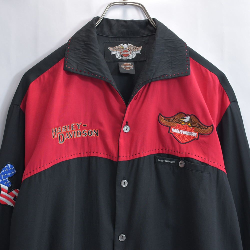 HARLEY DAVIDSON ハーレー・ダビッドソン ロゴ刺繍デザイン HARLEY DAVIDSON ハーレー・ダビッドソン ロゴ刺繍デザイン