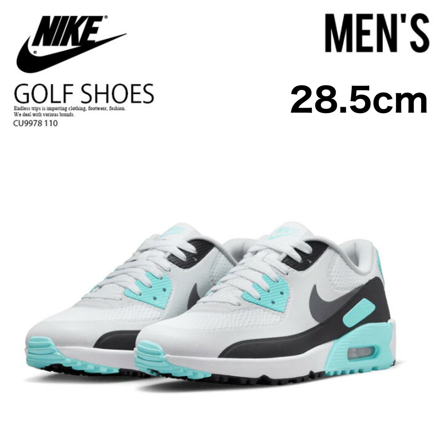 激レア！】NIKE AIR MAX90GOLFナイキエアマックス白黒27.5②-