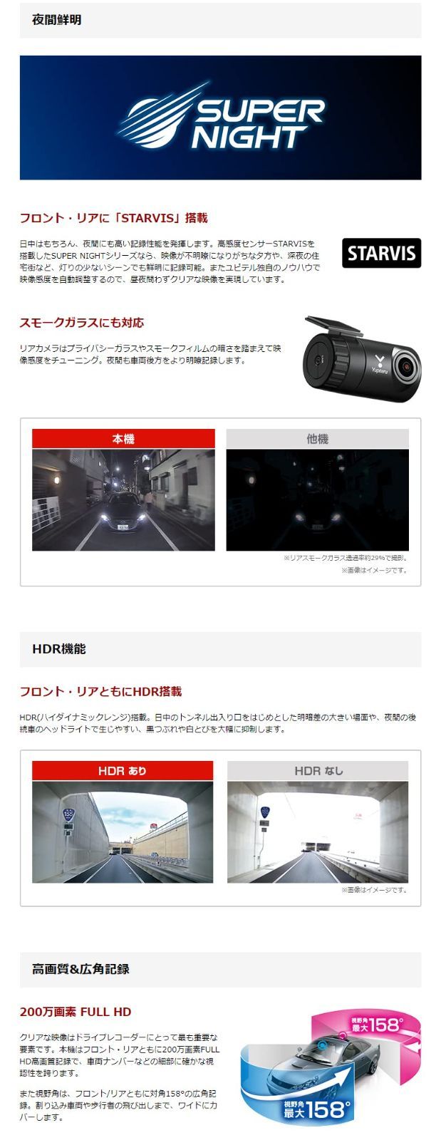録画 GPS＆HDR搭載