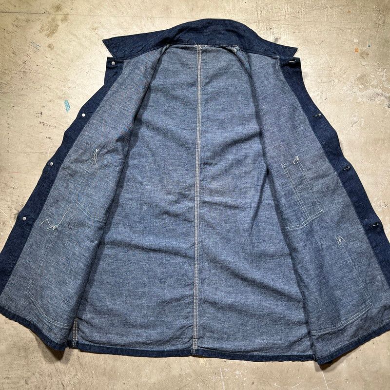 40~50's デニムカバーオール 濃紺 大戦 - メルカリ