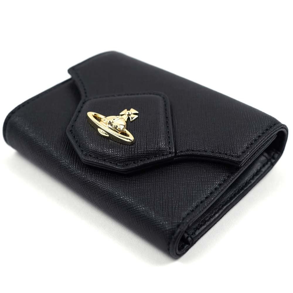 ヴィヴィアンウエストウッド 財布 三つ折り財布 ブラック Vivienne