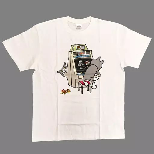 中古】衣類 仕事猫(会社に帰るんだな) Tシャツ ホワイト Lサイズ