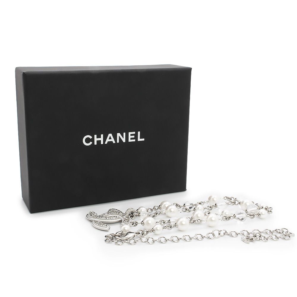 CHANEL ココマーク パール ペンダント ネックレストップ アクセサリー シャネル ココマーク ラインストーン パール チョーカー