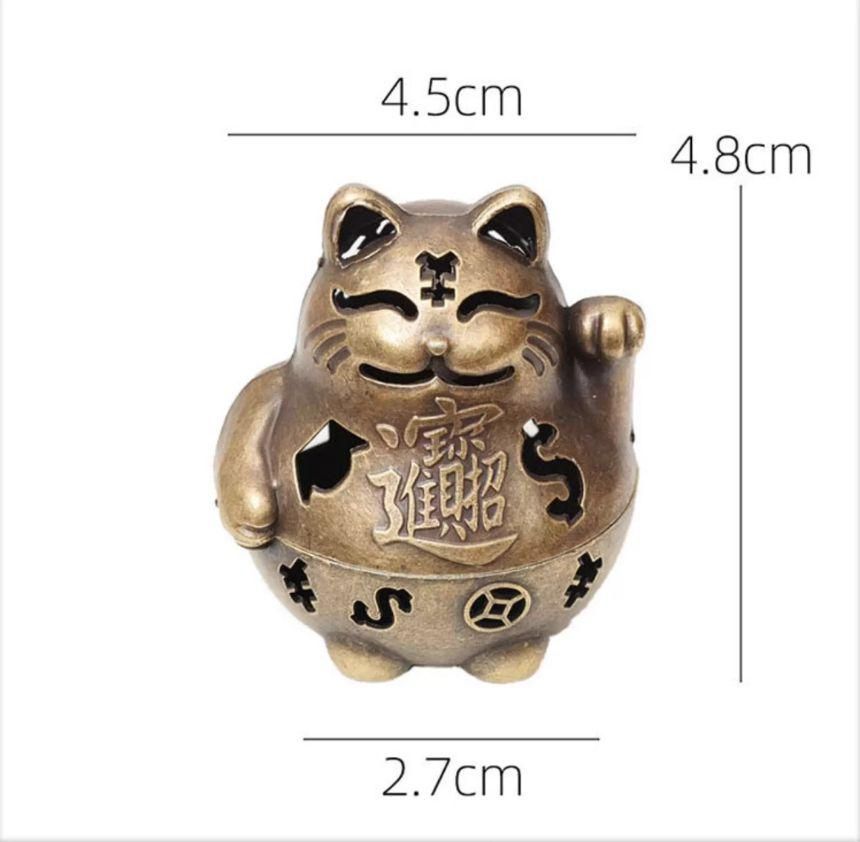 ダックのネコ香炉 茶道具　香道具 工芸品 美術品 置物 銅 細工 招財猫香り炉 茶道具 香道具 装飾品 工芸品 置物 - メルカリ