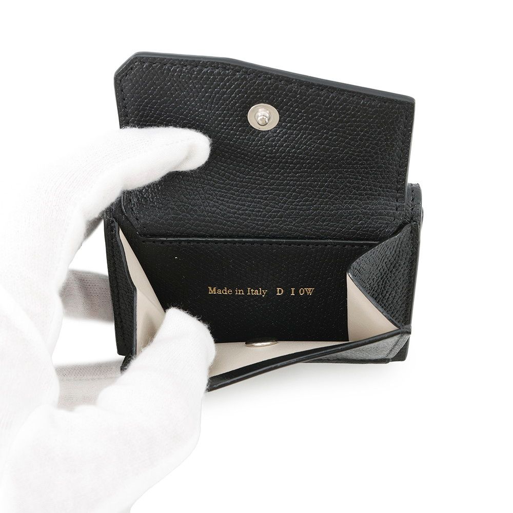 ヴァレクストラ 三つ折り財布 グリップ コンパクトパース ソフトカーフ  