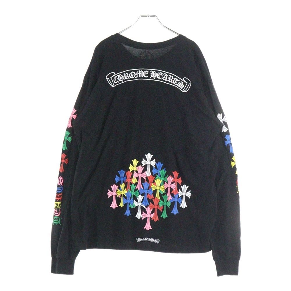 CHROME HEARTS クロムハーツ マルチカラーセメタリークロスロングスリーブTシャツ | 長袖カットソー MLTCOL CEM CRS L|S TEE