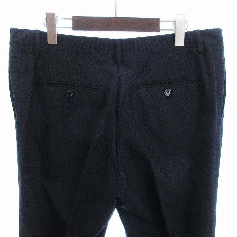 ラルディーニ　スラックス　ネイビー ラルディーニ LARDINI 美品 パンツ スラックス ジップフライ