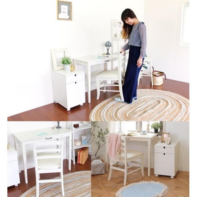 デスク アンティーク風 おしゃれ 白 コンソール ホワイト 収納 北欧