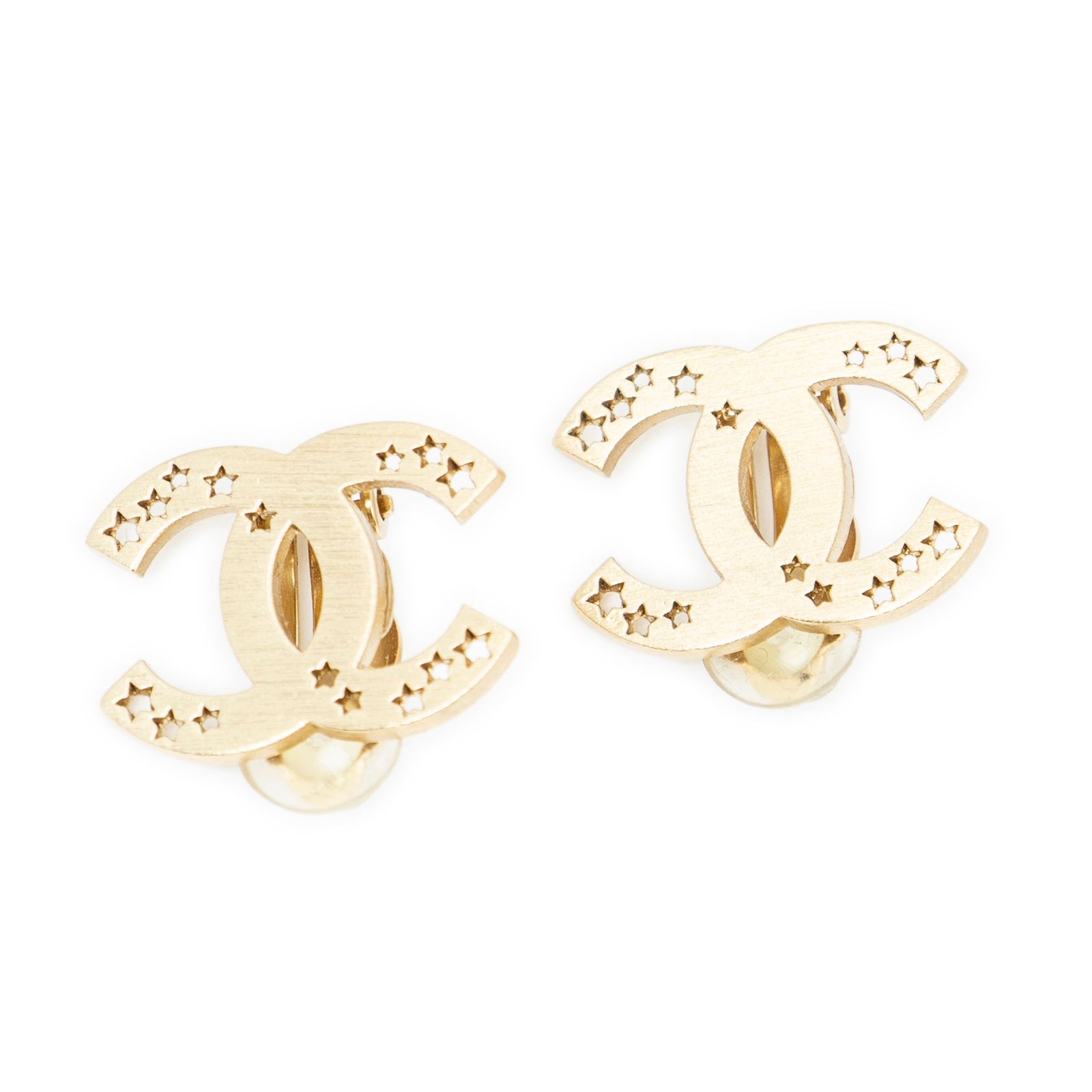 CHANEL シャネルココマーク 四角形 クリップタイプ イヤリング金金メッキA