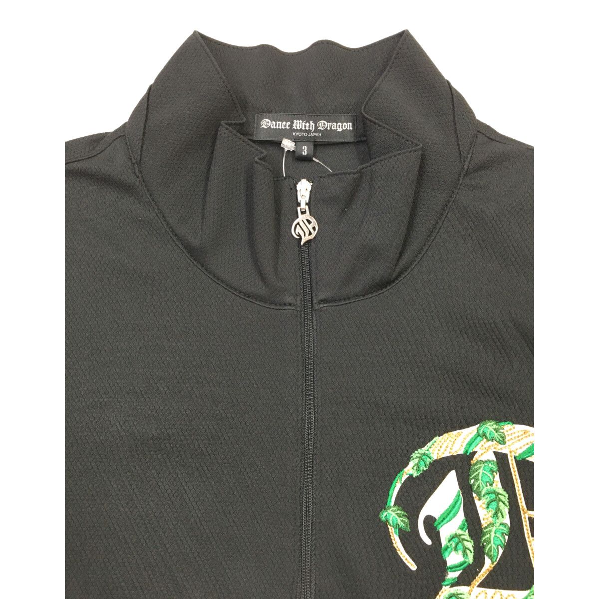 Dance With Dragon ハーフジップ 長袖インナーTシャツ 未使用品 サイズ：2 DANCE WITH DRAGON ダンスウィズドラゴン ハーフ