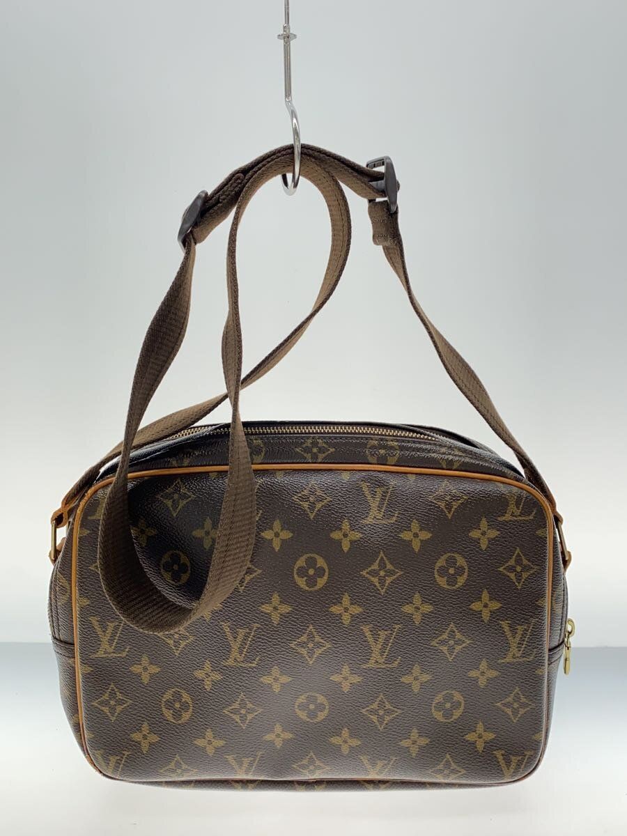 LOUIS VUITTON 状態考慮 M45254 リポーターPM_モノグラム・キャンバス_BRW PVC ブラウン モノグラム - メルカリ