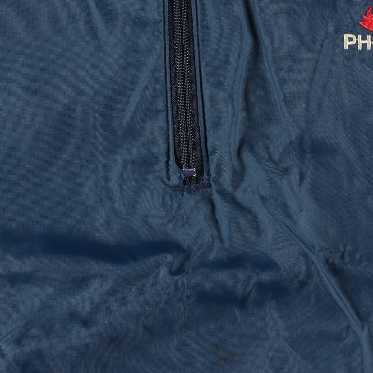 90s USA製 KingLouie アノラックパーカー カレッジロゴ 90年代 USA製 KingLoui PROFIT アノラックパーカー ワンポイント刺繍