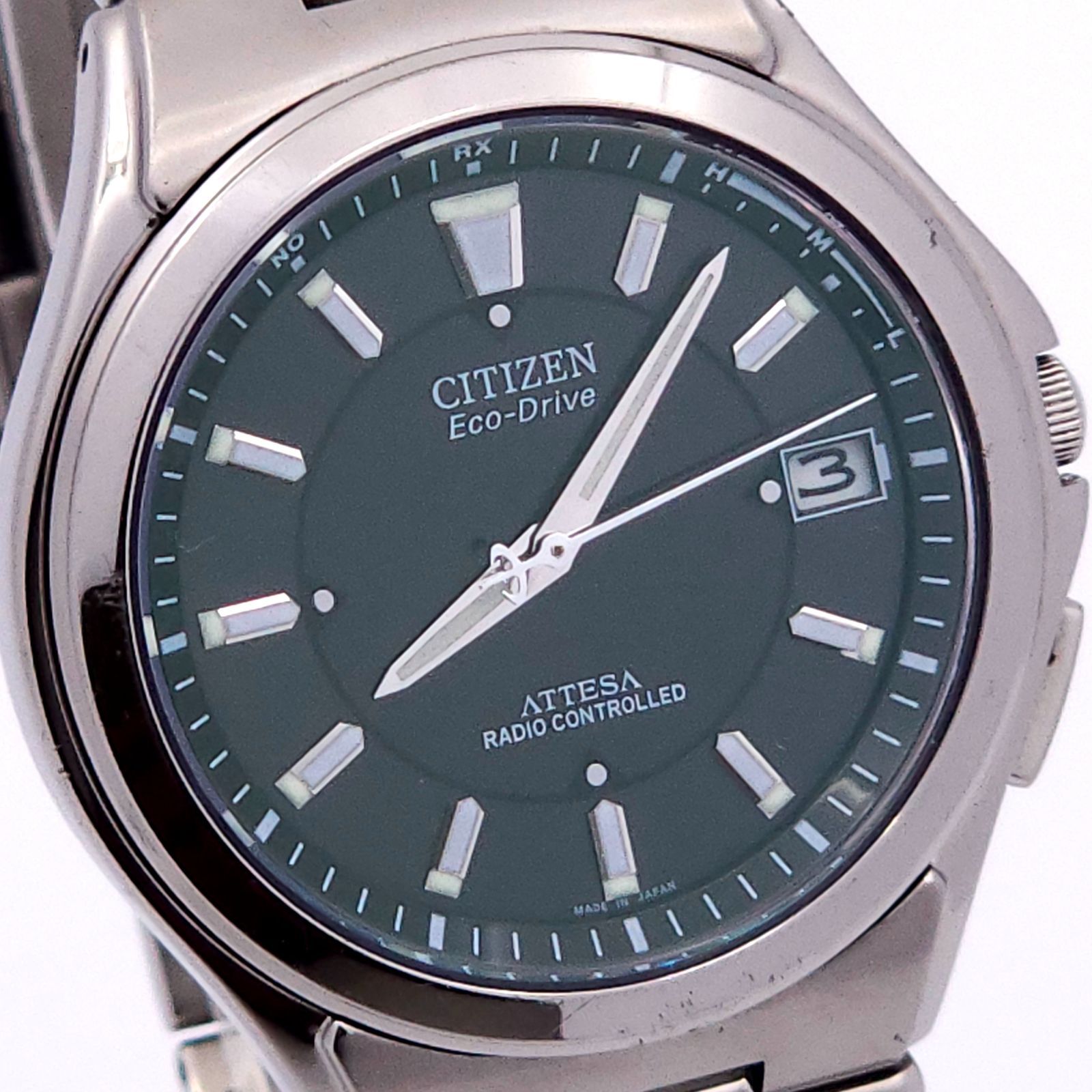 CITIZEN シチズン アテッサ H110-T011331 ソーラー電波 動作品 