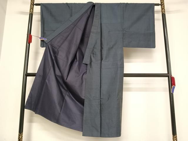 平和屋着物○男性 本場村山大島紬 亀甲文様 正絹 逸品 AABA5037np