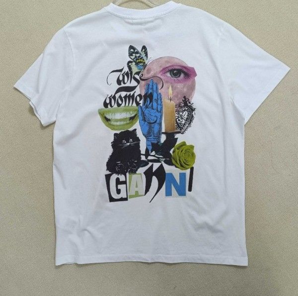 ☆人気【GANNI】☆ベーシック ジャージ リラックス Tシャツ☆ GANNI(ガニー)｜ベーシック コットン ジャージー アニマル