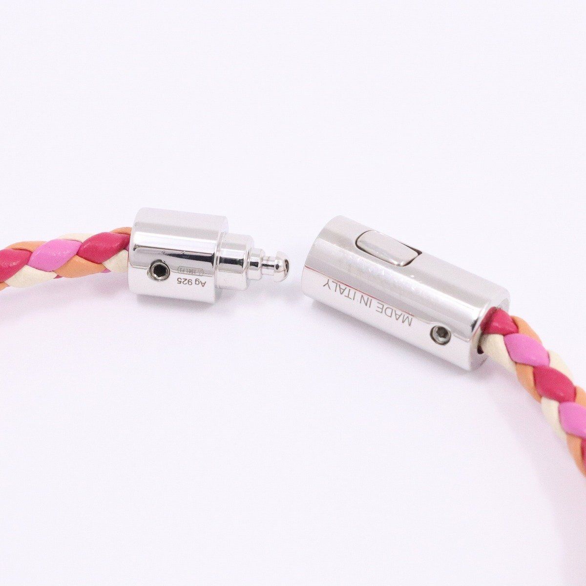 BVLGARI ブルガリ 925シルバー ブレスレット ピンク