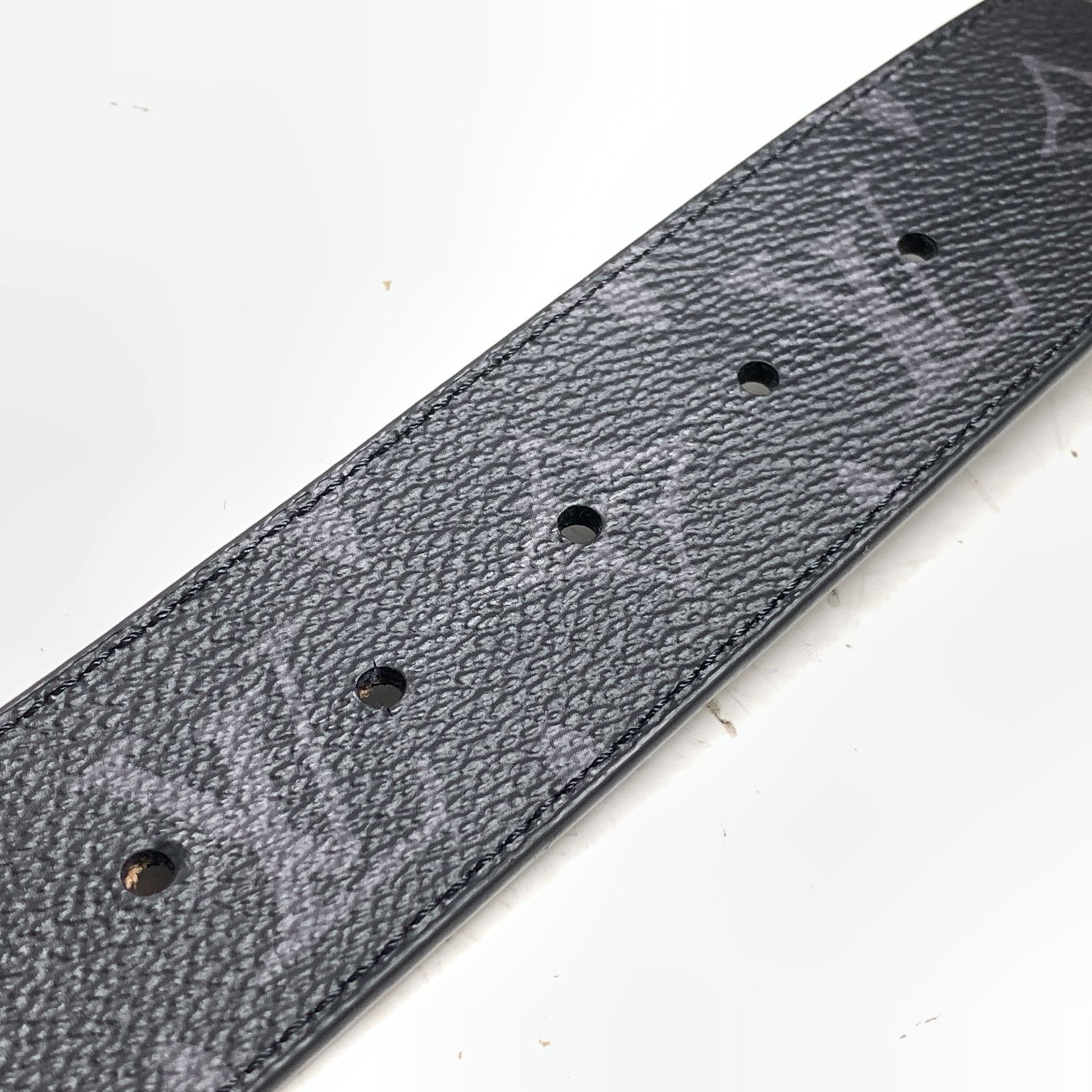 f001 B 美品 LOUIS VUITTON ベルト モノグラム エクリプス M0449Q 40MM