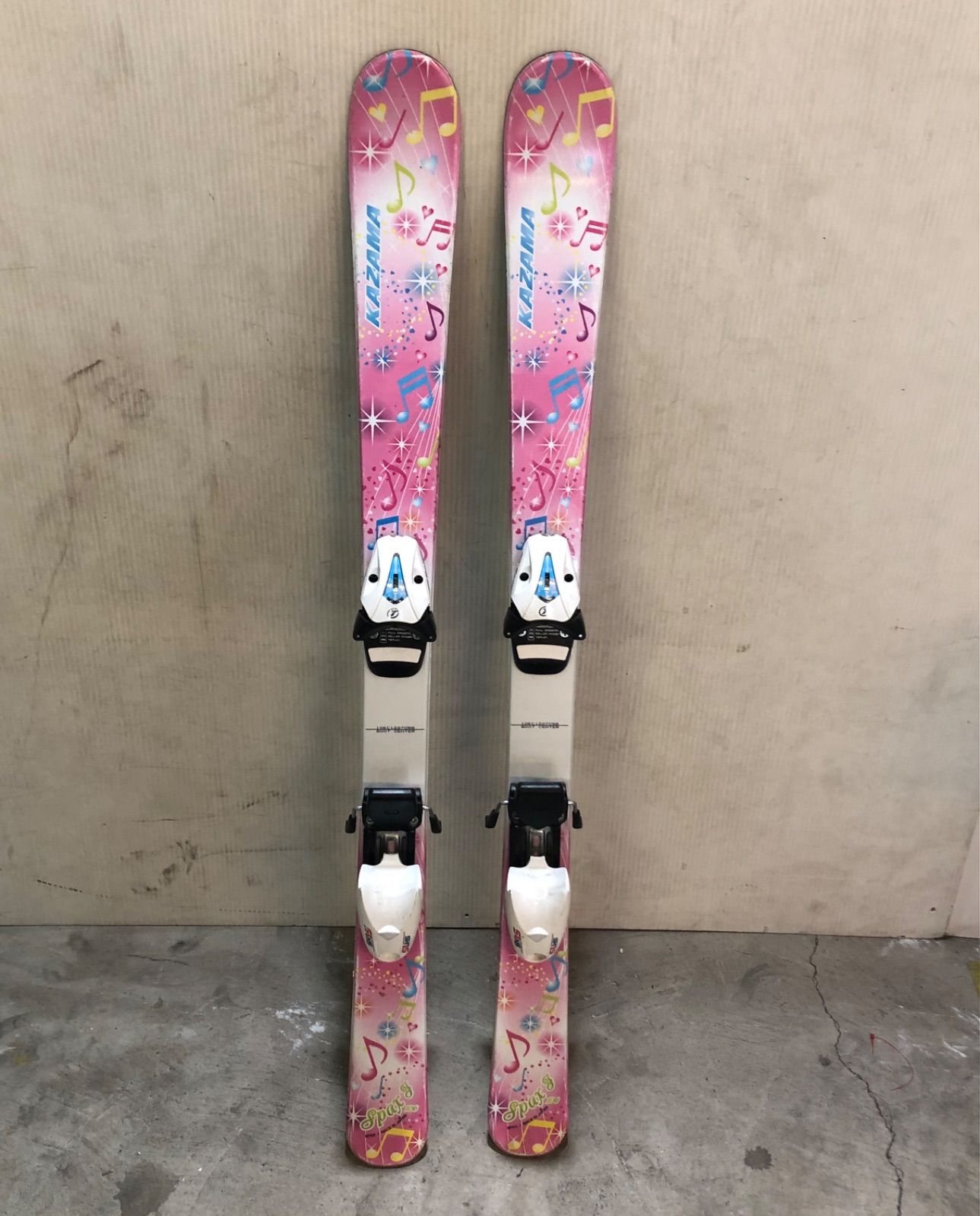 KAZAMA ジュニアスキー4点セット 106cm ピンク 【公式通販】