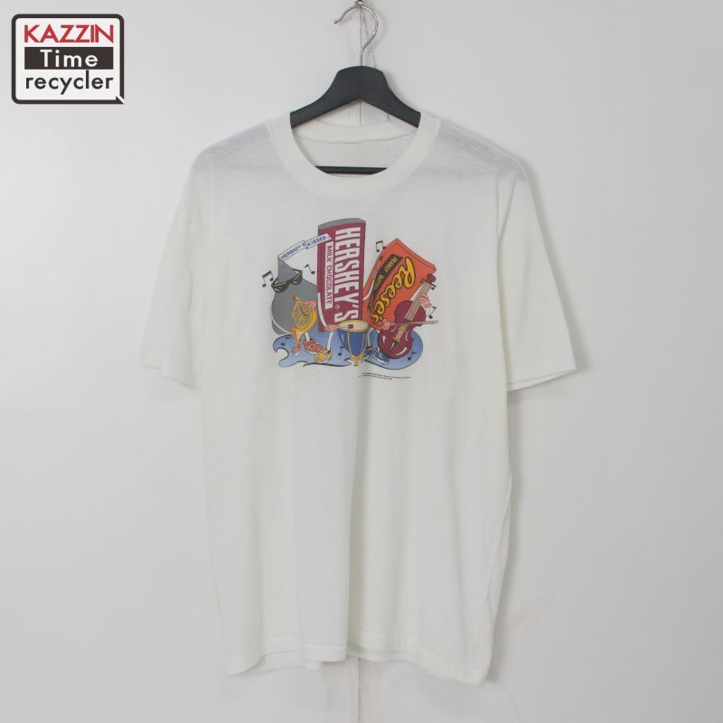 90s vintage HERSHEY'S Reese's プリント 半袖Ｔシャツ メンズ M~Lサイズ相当