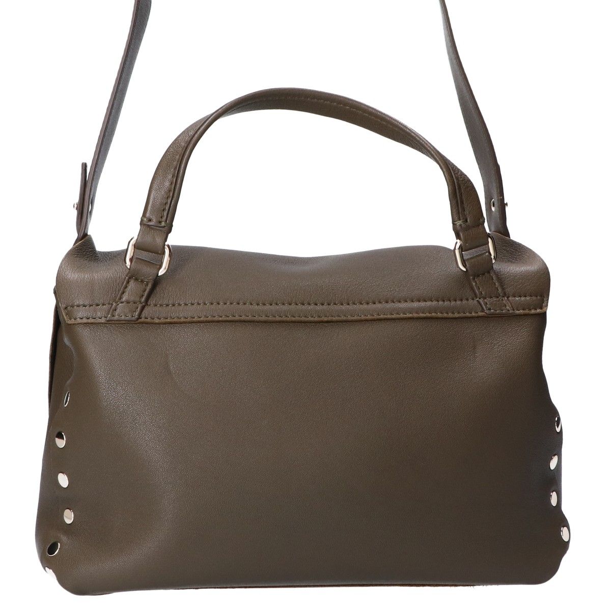 美品 ZANELLATO ザネラート ポスティーナ S カーキ ショルダーバッグ ZANELLATO ザネラート 【美品】POSTINA S ポスティーナS ターン