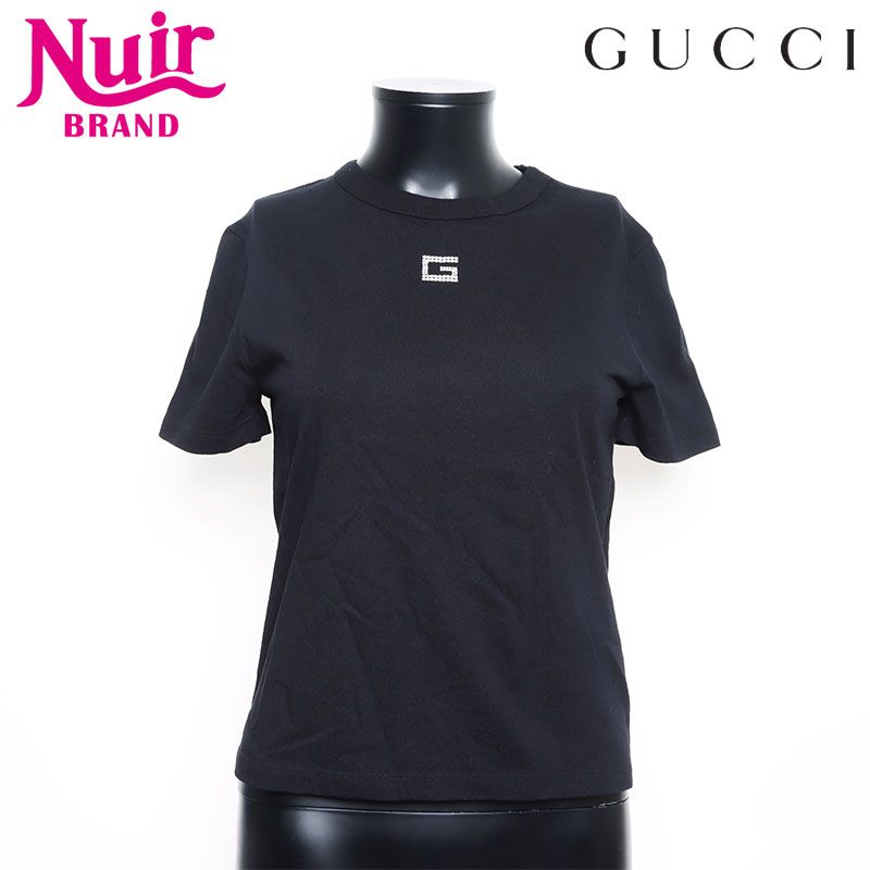 GUCCI グッチ 半袖Ｔシャツ Size S ラインストーン ロゴ
