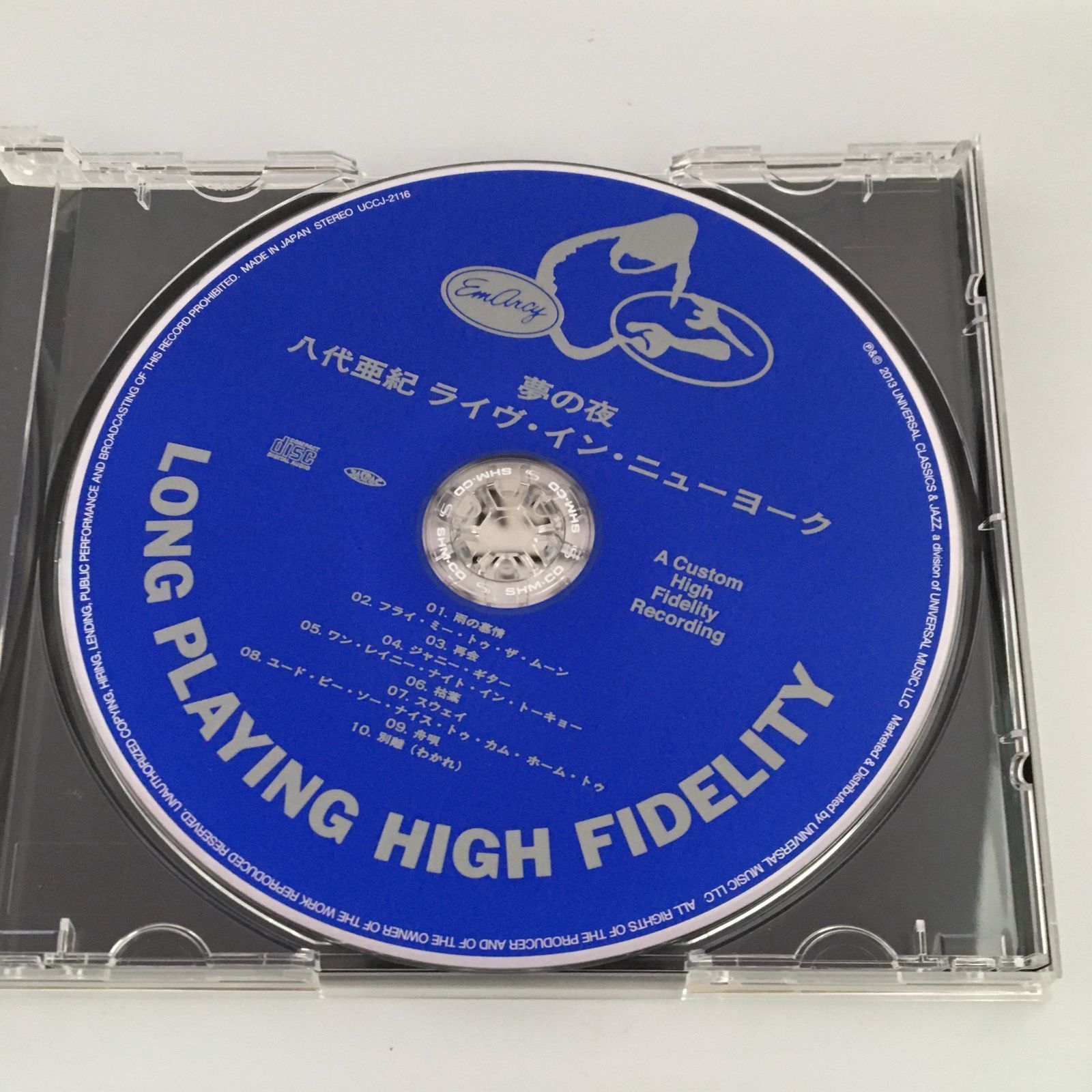 帯付きCD 八代亜紀 /夢の夜~ライヴ・イン・ニューヨーク(SHM-CD