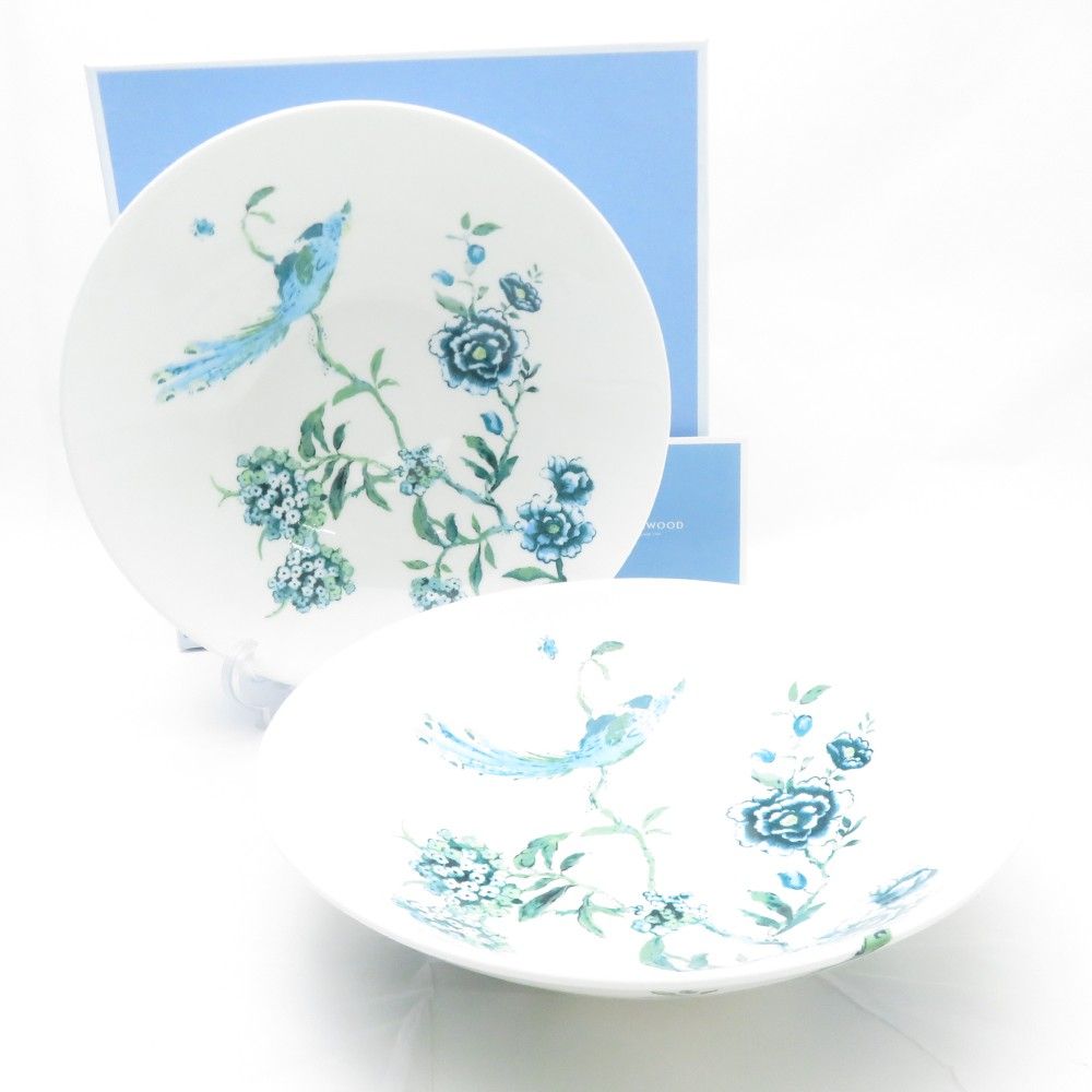 未使用 WEDGWOOD ウェッジウッド ジャスパーコンラン シノワズリホワイト ボウル 2枚 ペア サラダ パスタ 22cm SO2203P1 -  メルカリ