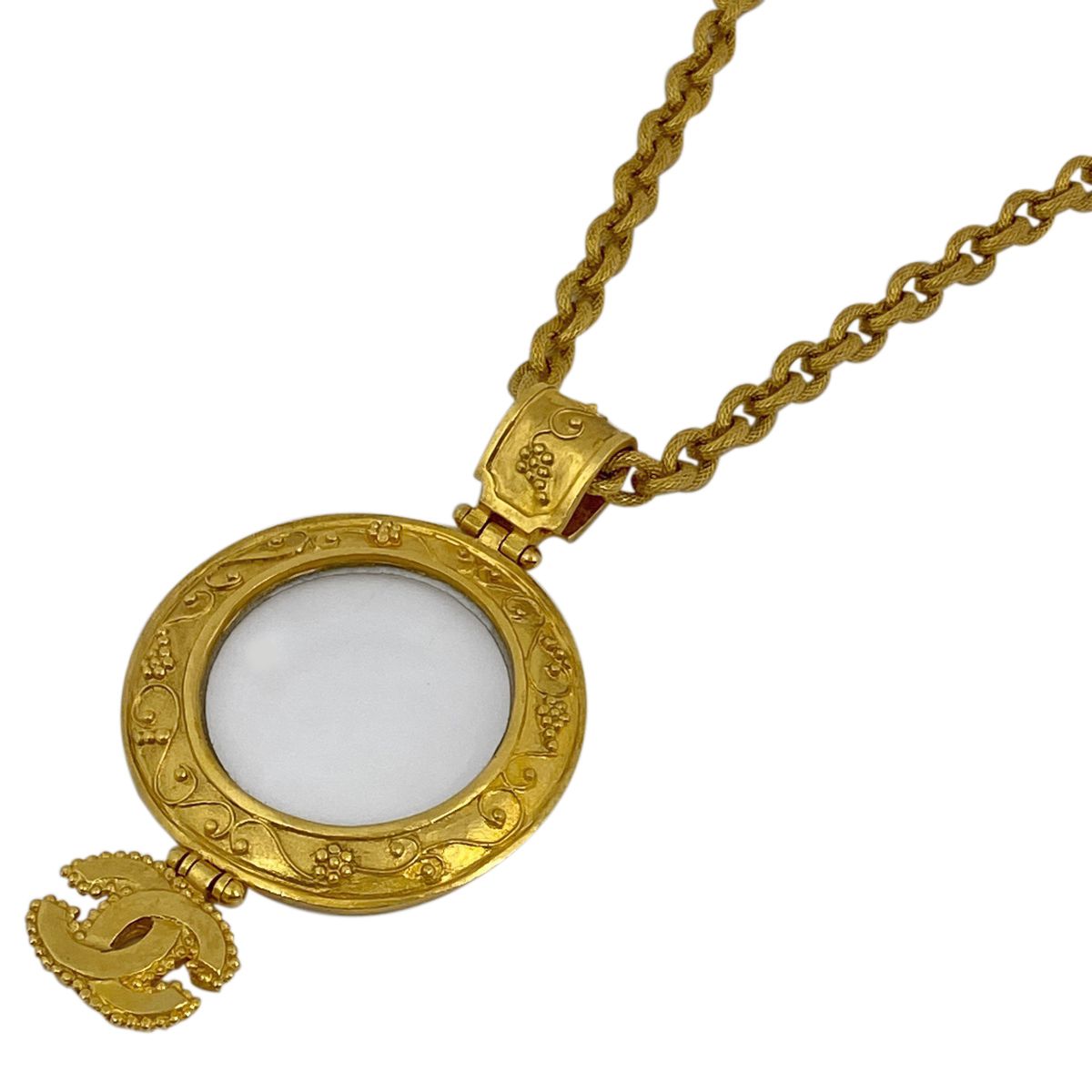 シャネル CHANEL ココマーク ルーペ ネックレス ネックレス GP 