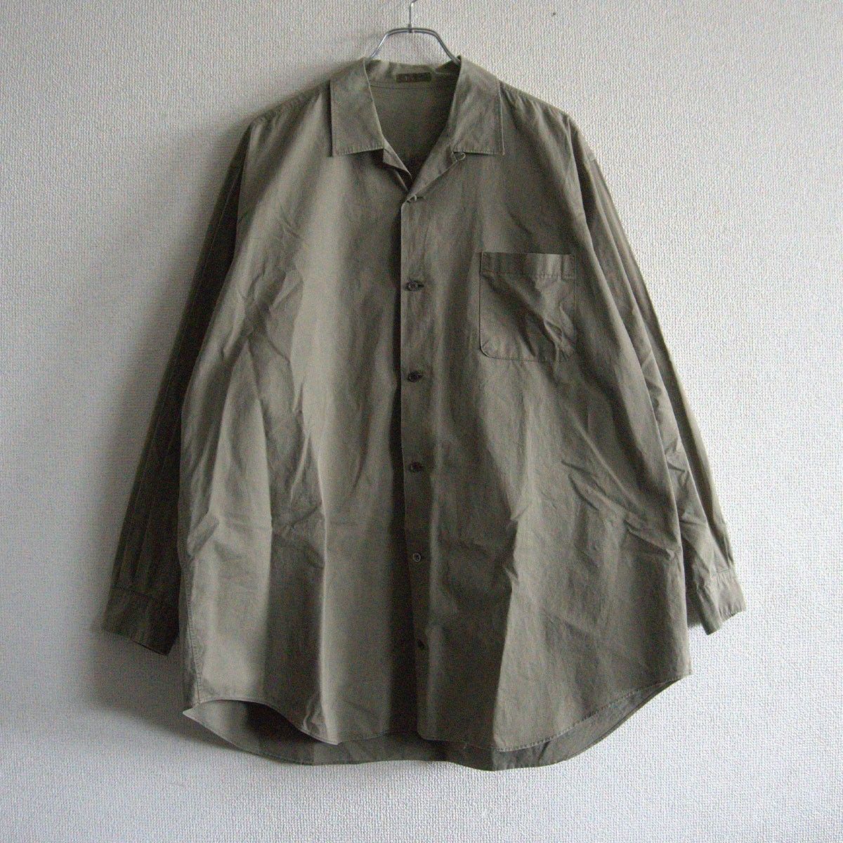 美品】Y's for men【オープンカラー コットン シャツ 】 YOHJI