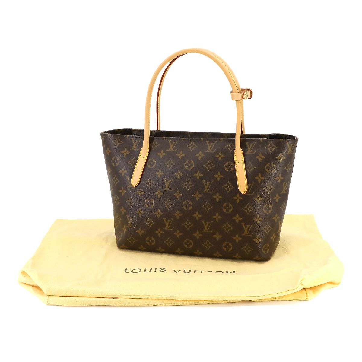 新品同様 ルイ ヴィトン LOUIS VUITTON モノグラム ラスパイユ PM トート バッグ ブラウン M40608 ゴールド 金具  Raspail 90233259 - メルカリ