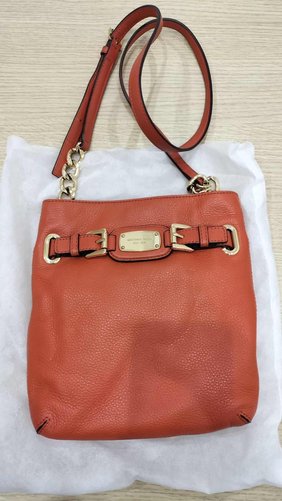 マイケルコース ショルダバッグ オレンジ