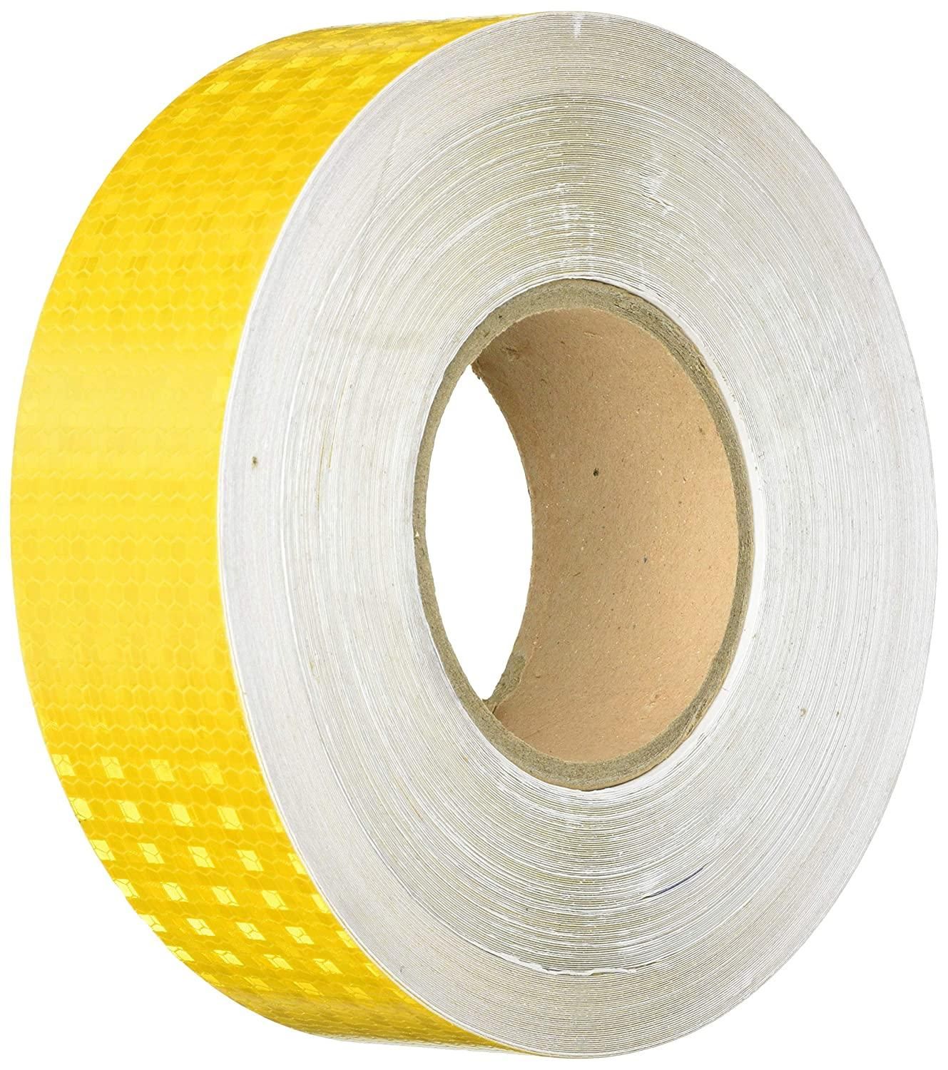 【新品・2営業日で発送】セーフラン(SAFERUN) 高輝度反射テープ 黄 50mm x 50m 14353 (1474399)