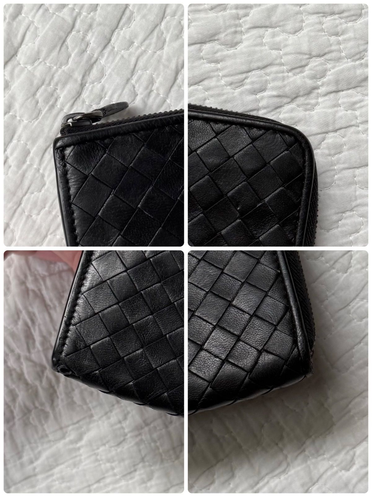 BOTTEGA VENETA  美品　長財布 黒 レザー BOTTEGA VENETA ボッテガヴェネタ 長財布 メンズ イントレ