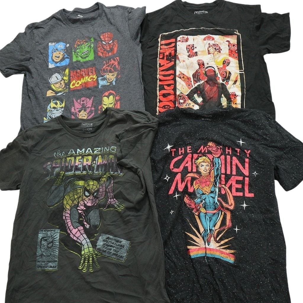 古着卸 まとめ売り マーベル DCコミック 半袖Tシャツ 14枚セット