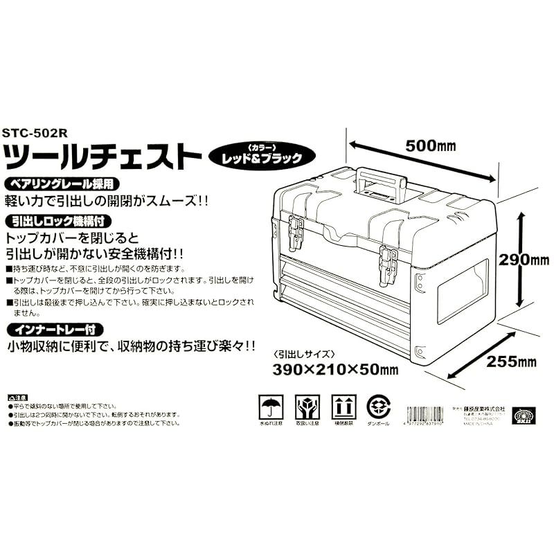 ツールチェスト レッド-ブラック