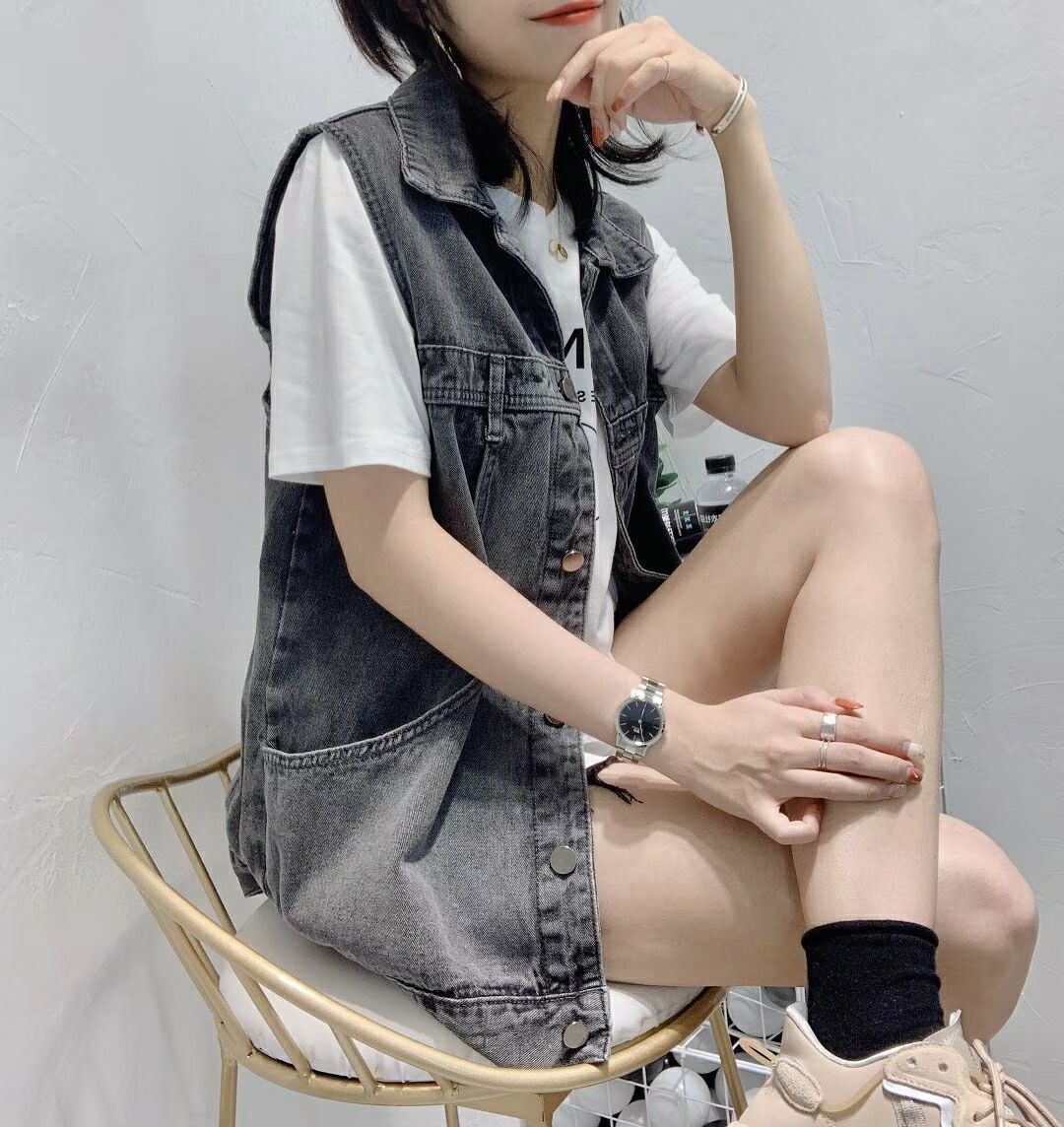 ベスト ジレ 綿100％ デニムベスト｜重ねて心地よく、日々に寄り添う一着 レディース デニムベスト ジレ レディース ベスト デニム ノースリーブ