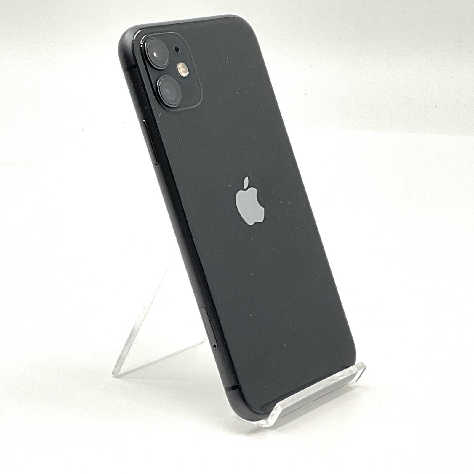 【全額返金保証】【最速発送】Apple iPhone 11 64GB ブラック SIMフリー 動作確認済